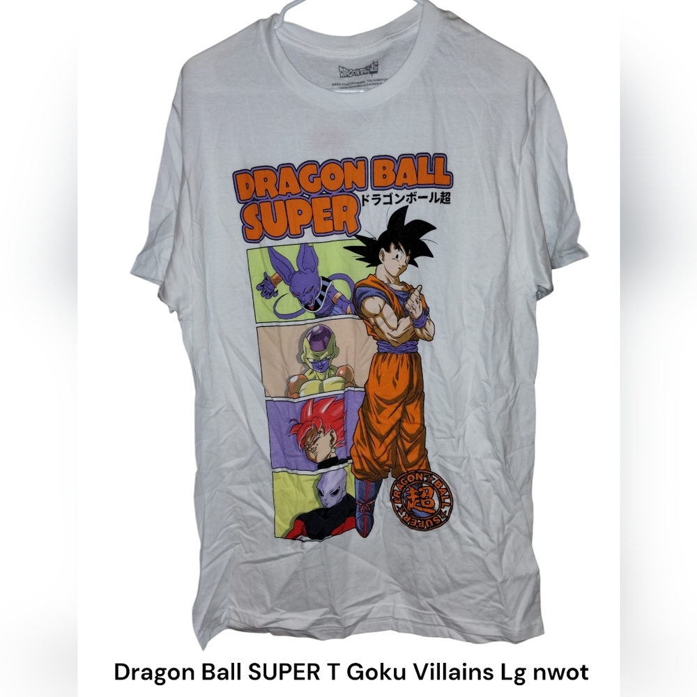 Dragon Ball SUPER Goku Villains T-shirt L nwot